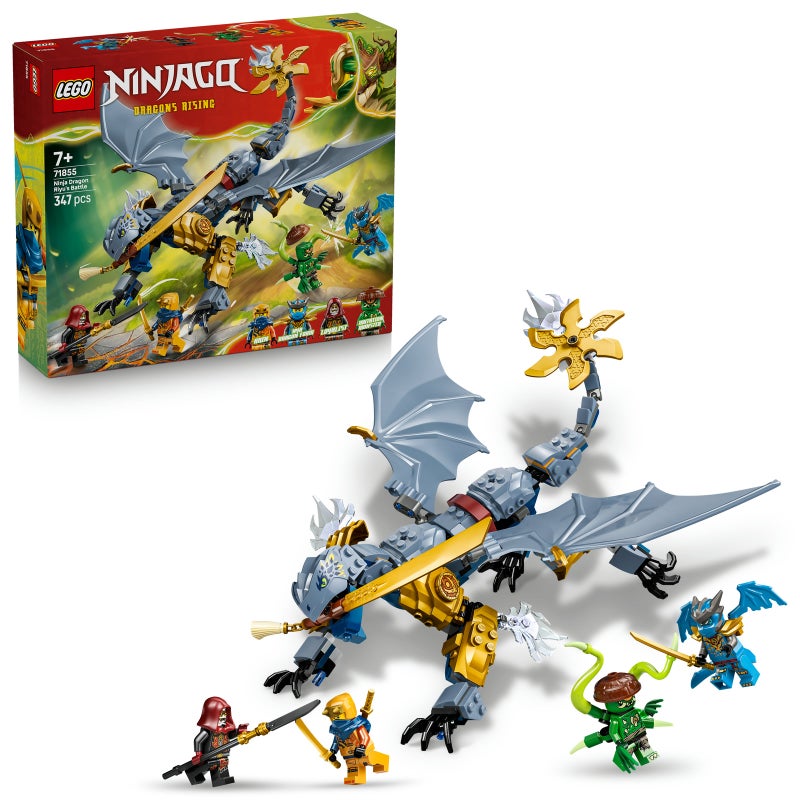 LEGO NINJAGO Ninja Dragon Riyu’s Battle 71855 Building Toy Set (347 Pieces) - Image 1
